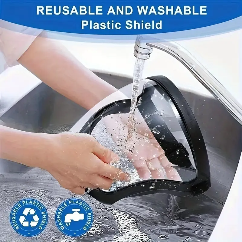 Premium Full-Coverage Safety Shield | Heat, Impact & Splash Resistant Visor