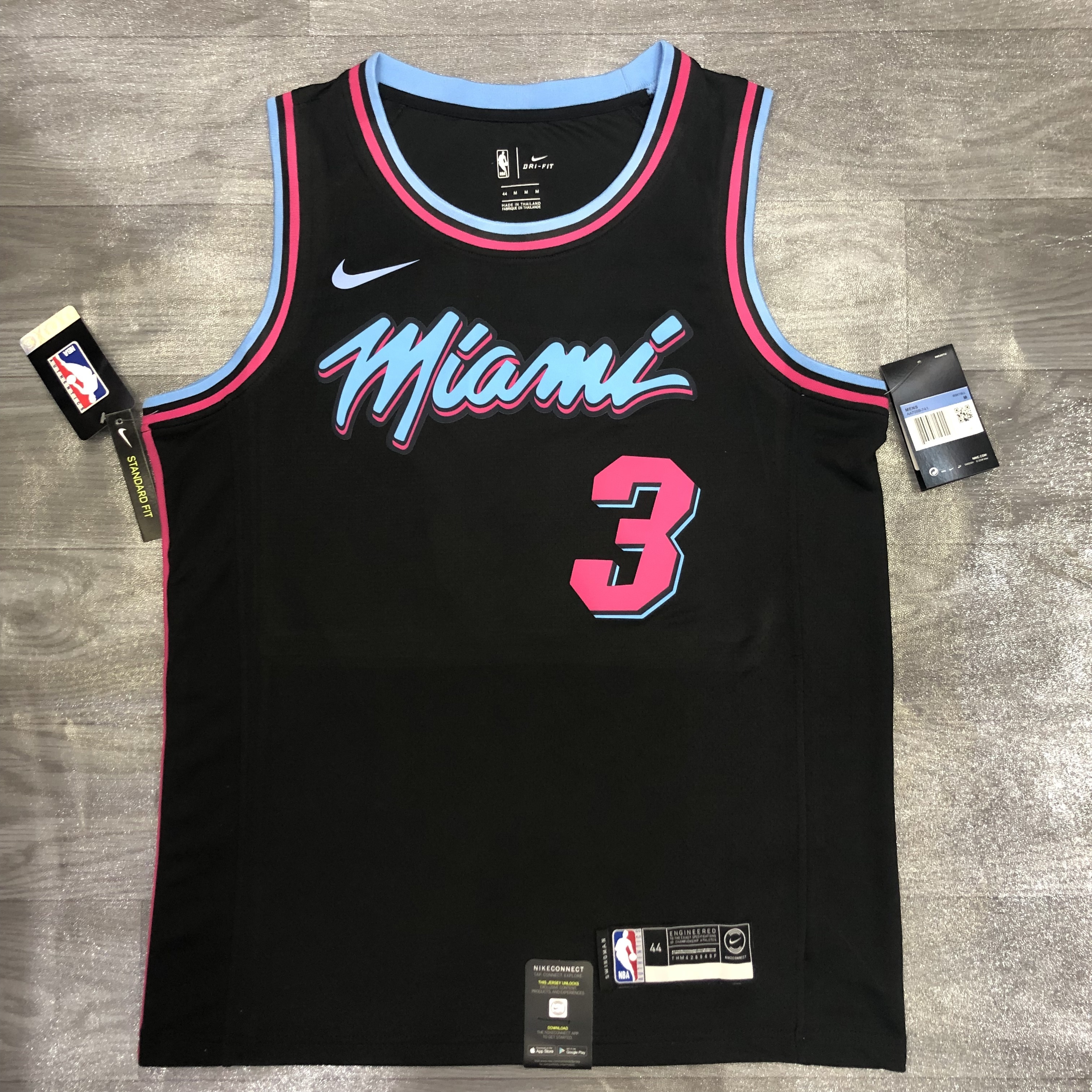 Miami Heat Black Jersey No.3
