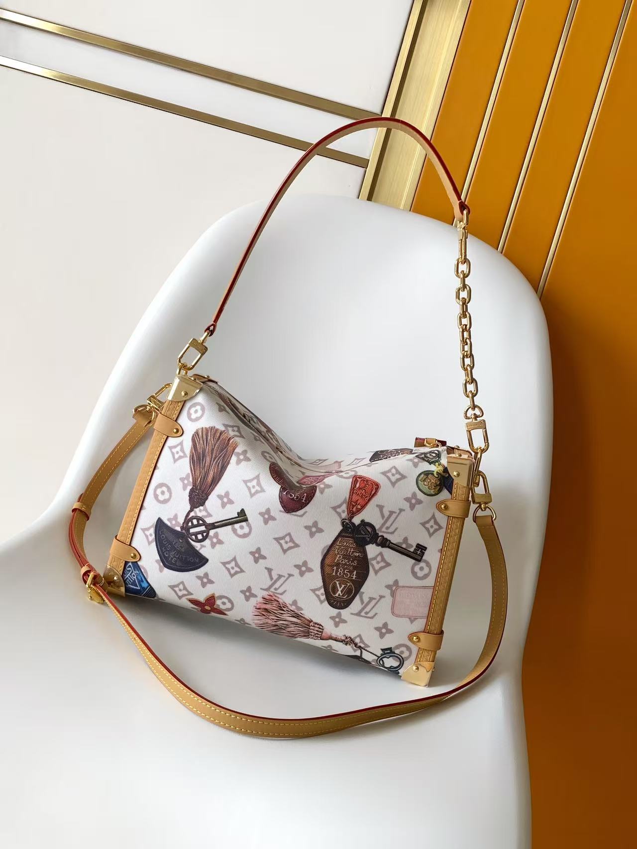 Louis Vuitton Side Trunk Large Handbag