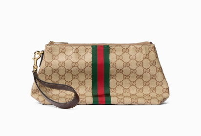 Gucci Small GG pouch with Web875821