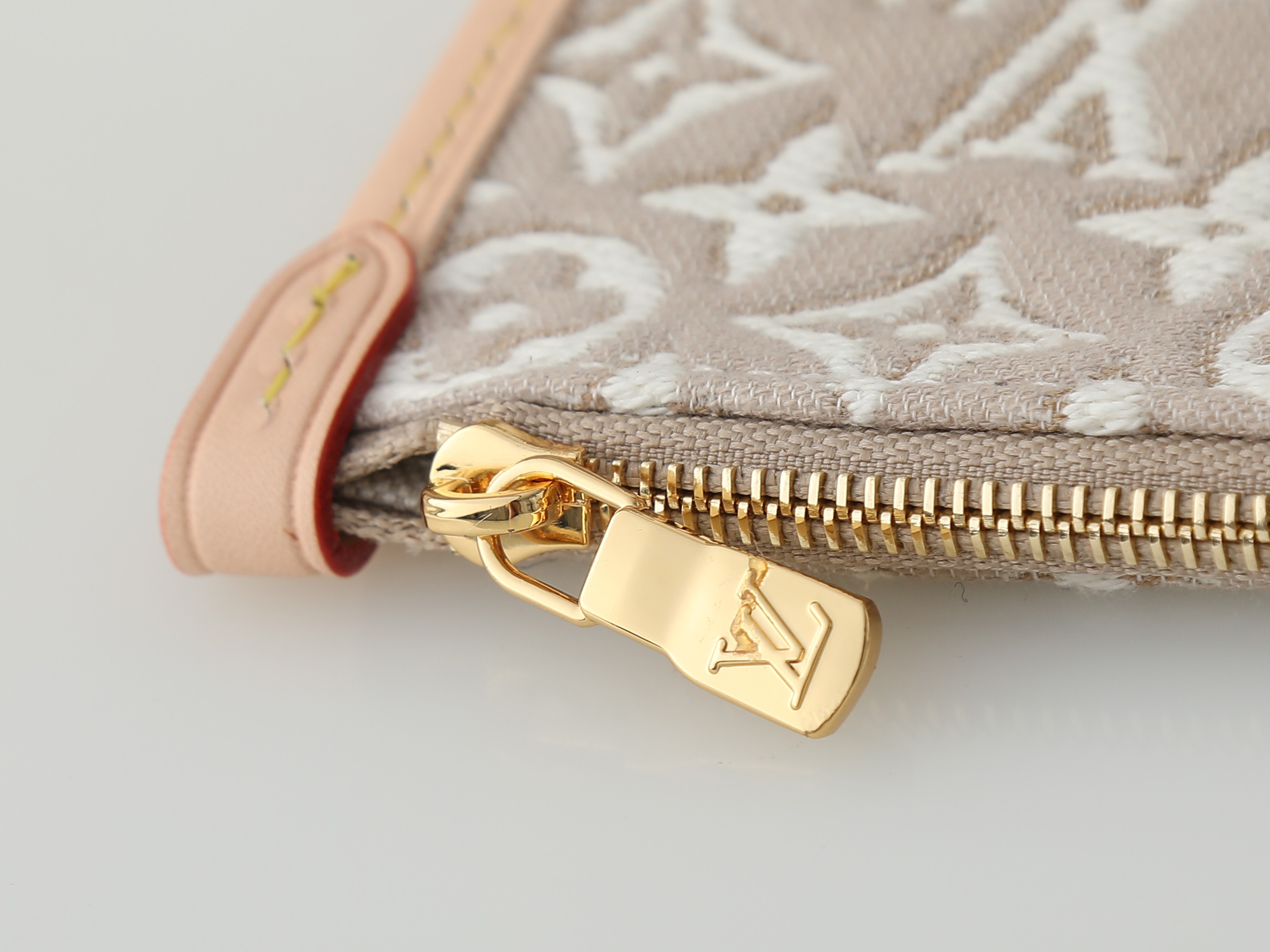 Louis Vuitton LV All In BB Beige jacquard bucket bag