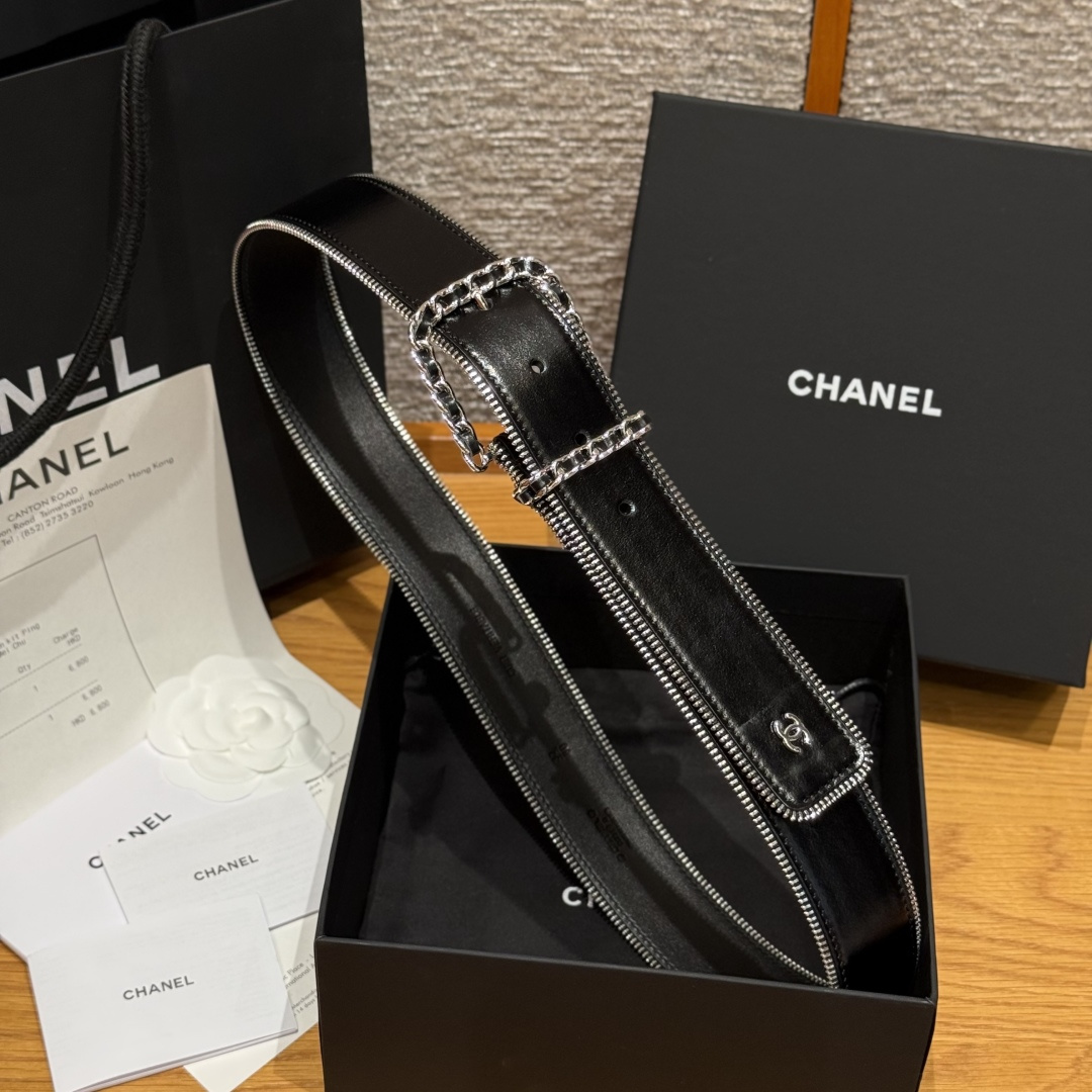 Chanel Luxury Leather Belt 4cm