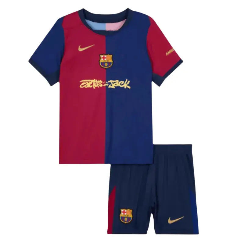 24/25 Kids Barcelona Home Cactus Jack Kit