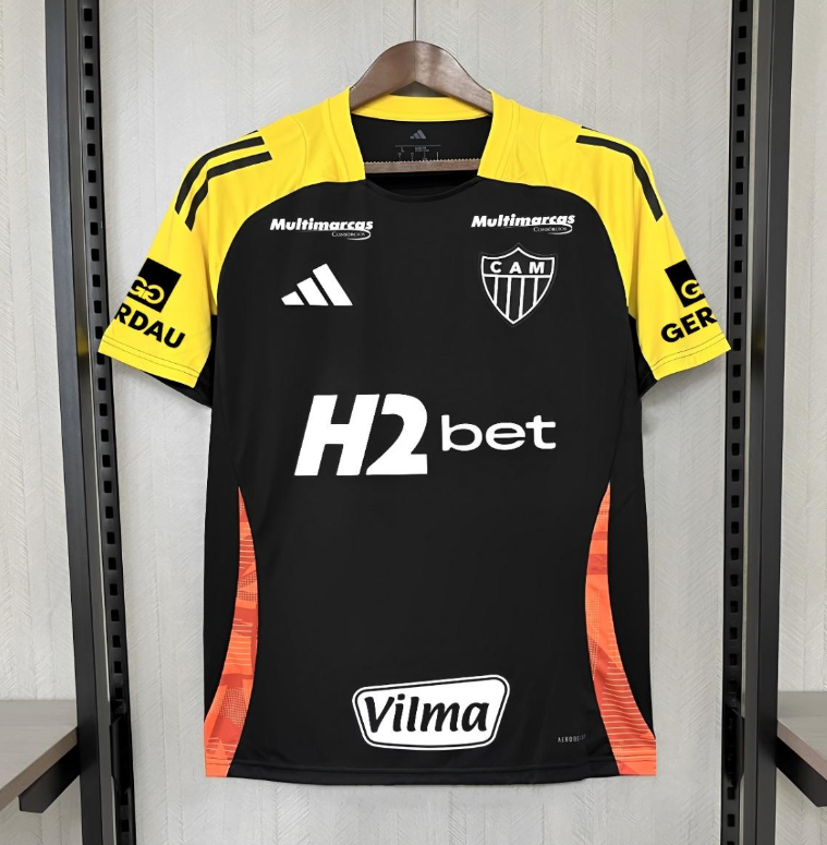 25/26 Atlético Mineiro Training Jersey All Sponsor Yellow Jersey S-4XL