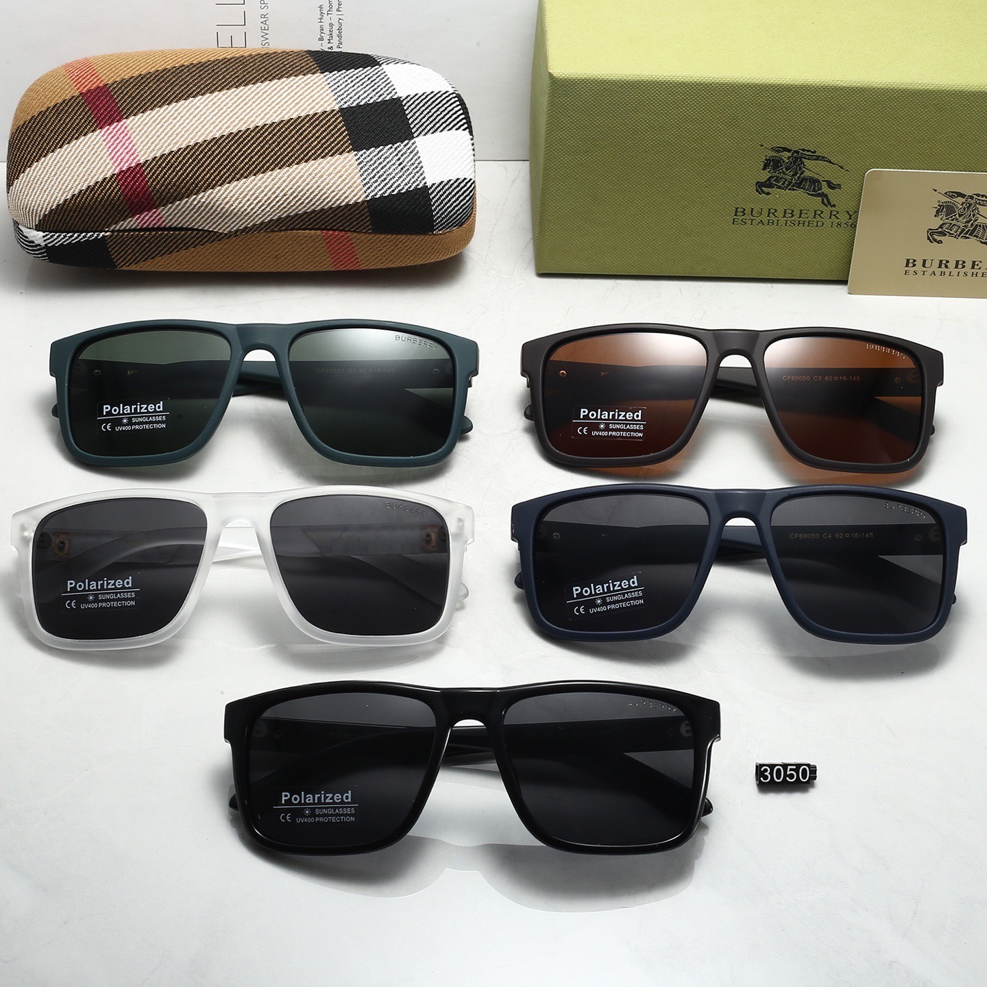 Burberry Square Frame Polarized Sunglasses - KAIROO