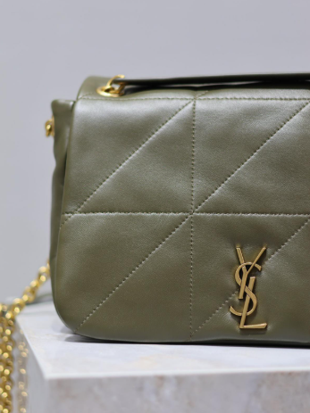 Saint Laurent YSL Green sheepskin crossbody bag