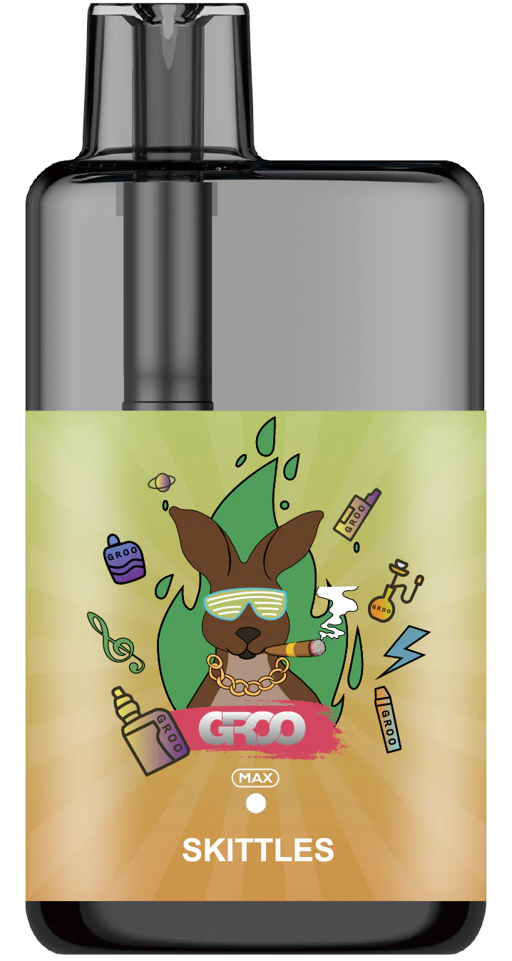 GROO MAX 10K Rechargeable Disposable Vape – Skittles - Vaba Vape-Shop