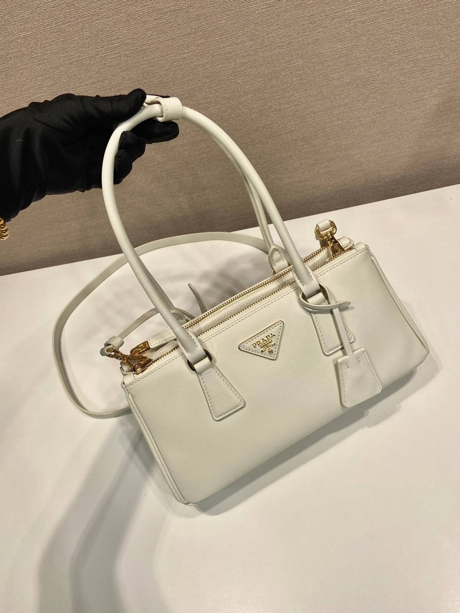 Prada PRA New killer bag white calfskin 340497