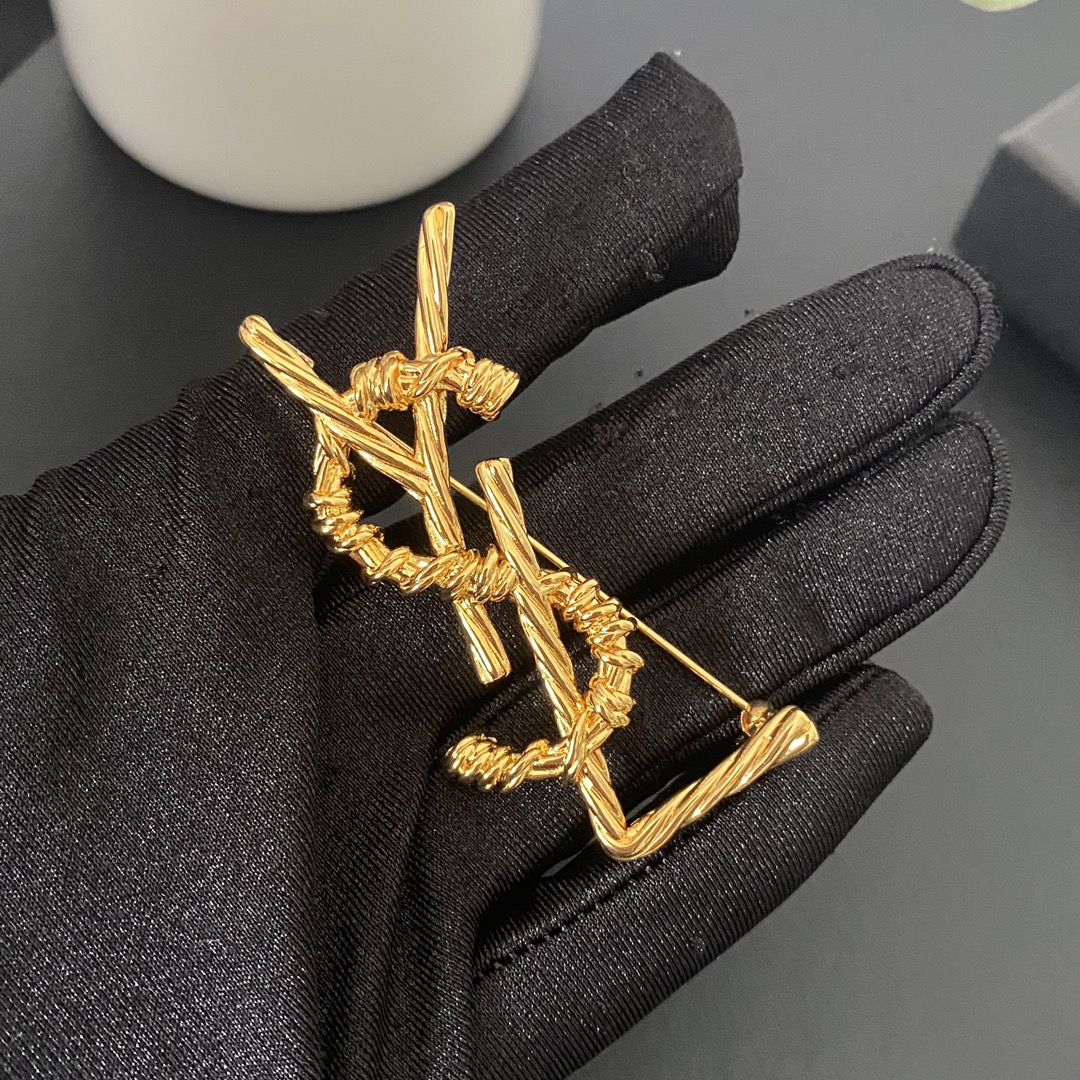 Saint Laurent YSL Brooch