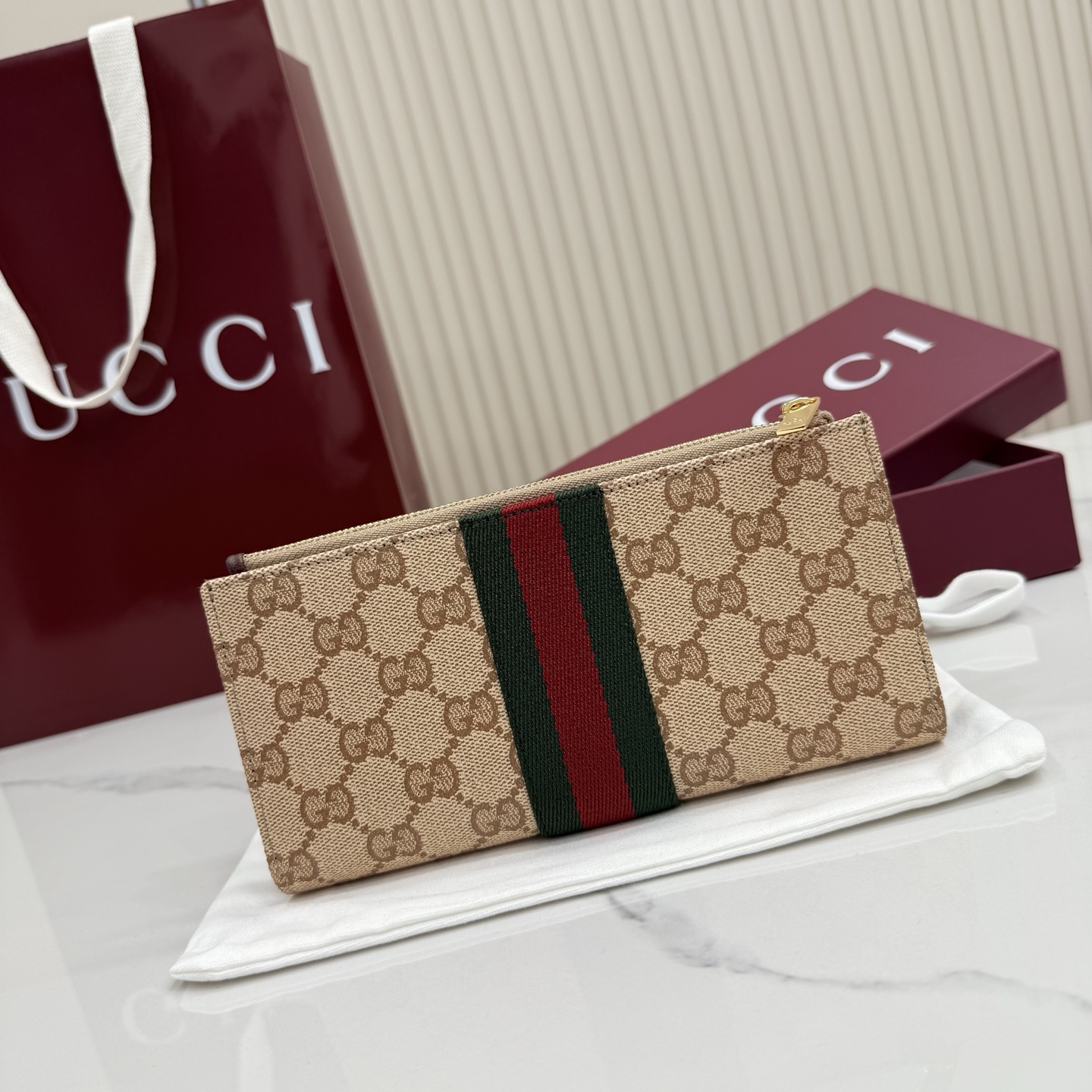 Gucci Long wallet with Web 876047