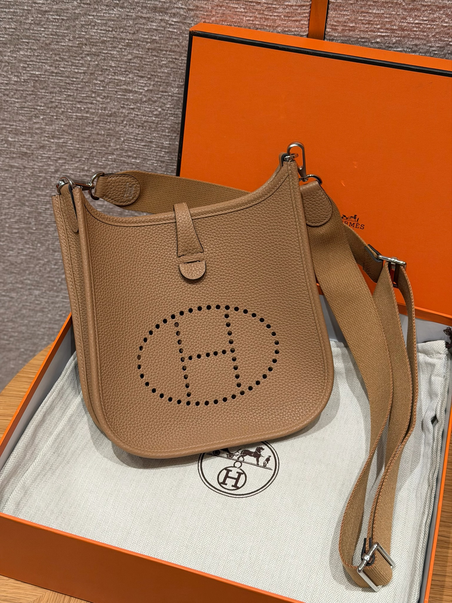Hermes Biscuit Clemence Small Evelyne 23 III