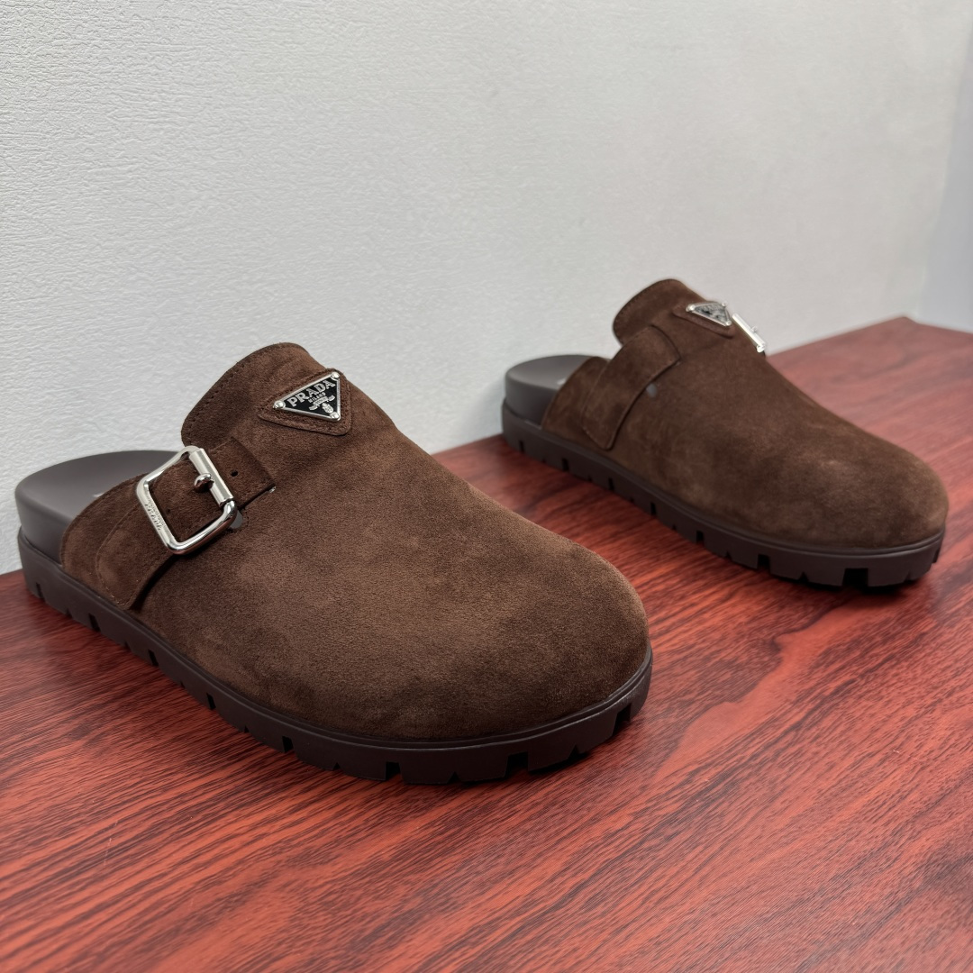 Prada Men's Suede Mule
