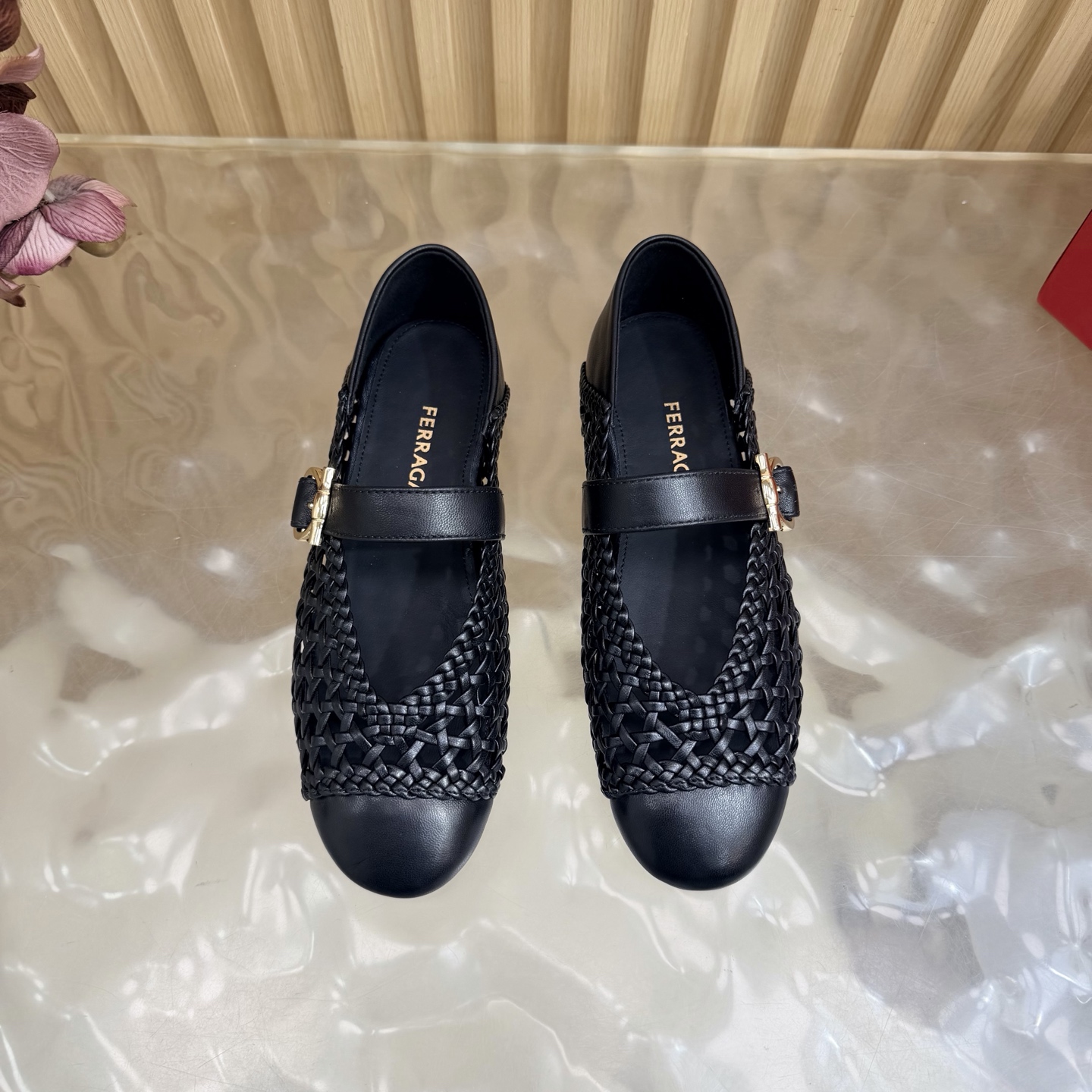 Ferragamo Gancin Mary Jane Ballet Flat