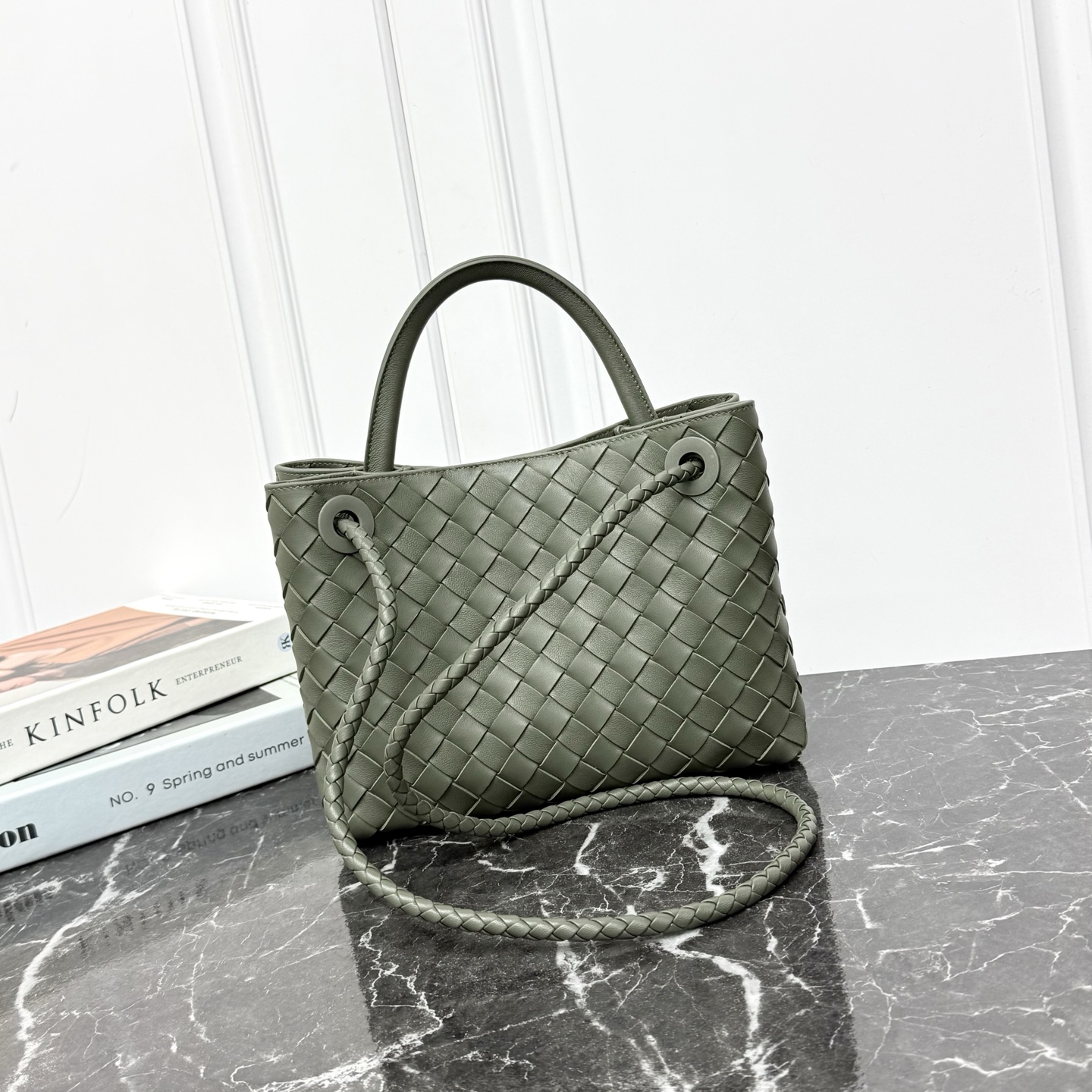 Bottega Pickle Small Andiamo Top handle bag