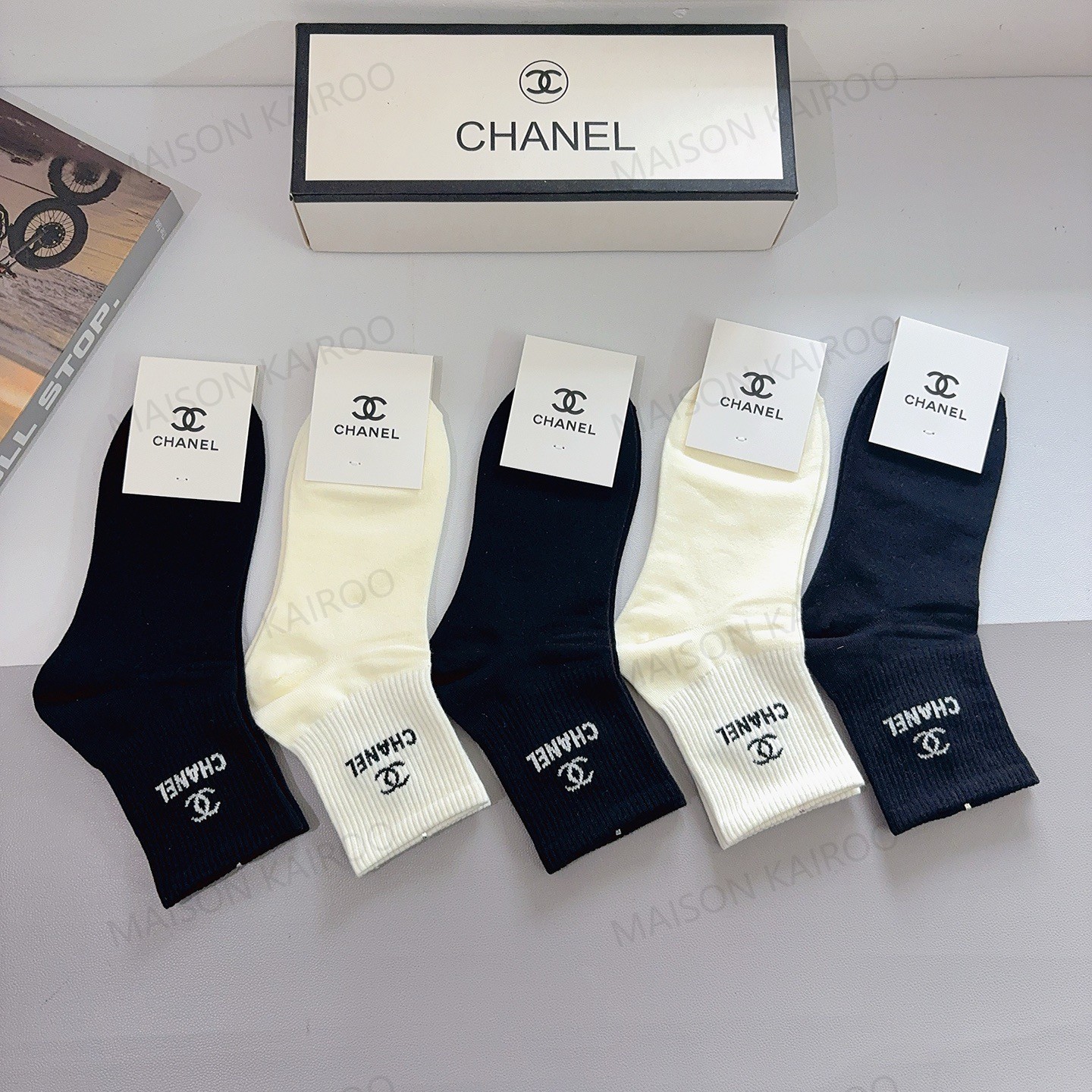 Chanel Socks 5-Pack - KAIROO
