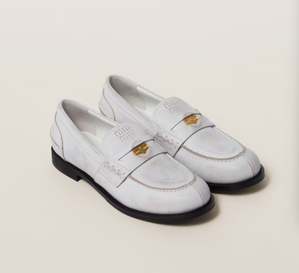 Miu Miu Leather Mocassins