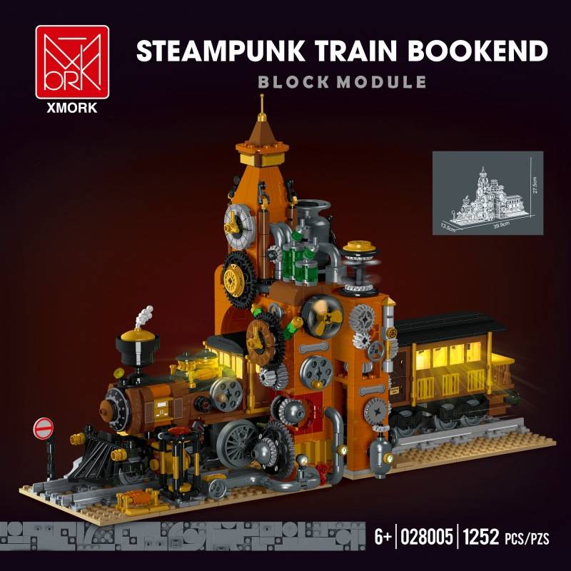 Mork 028005 - Steampunk Train Bookend