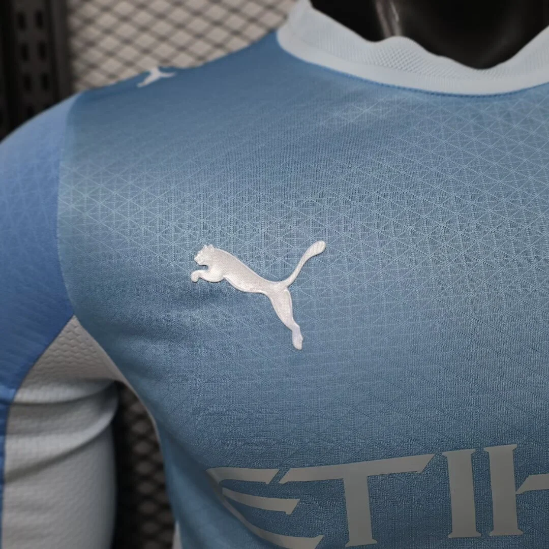 2026-27 Player Version Long Slevver Manchester City Blue Football Shirt 1:1 Thai Quality