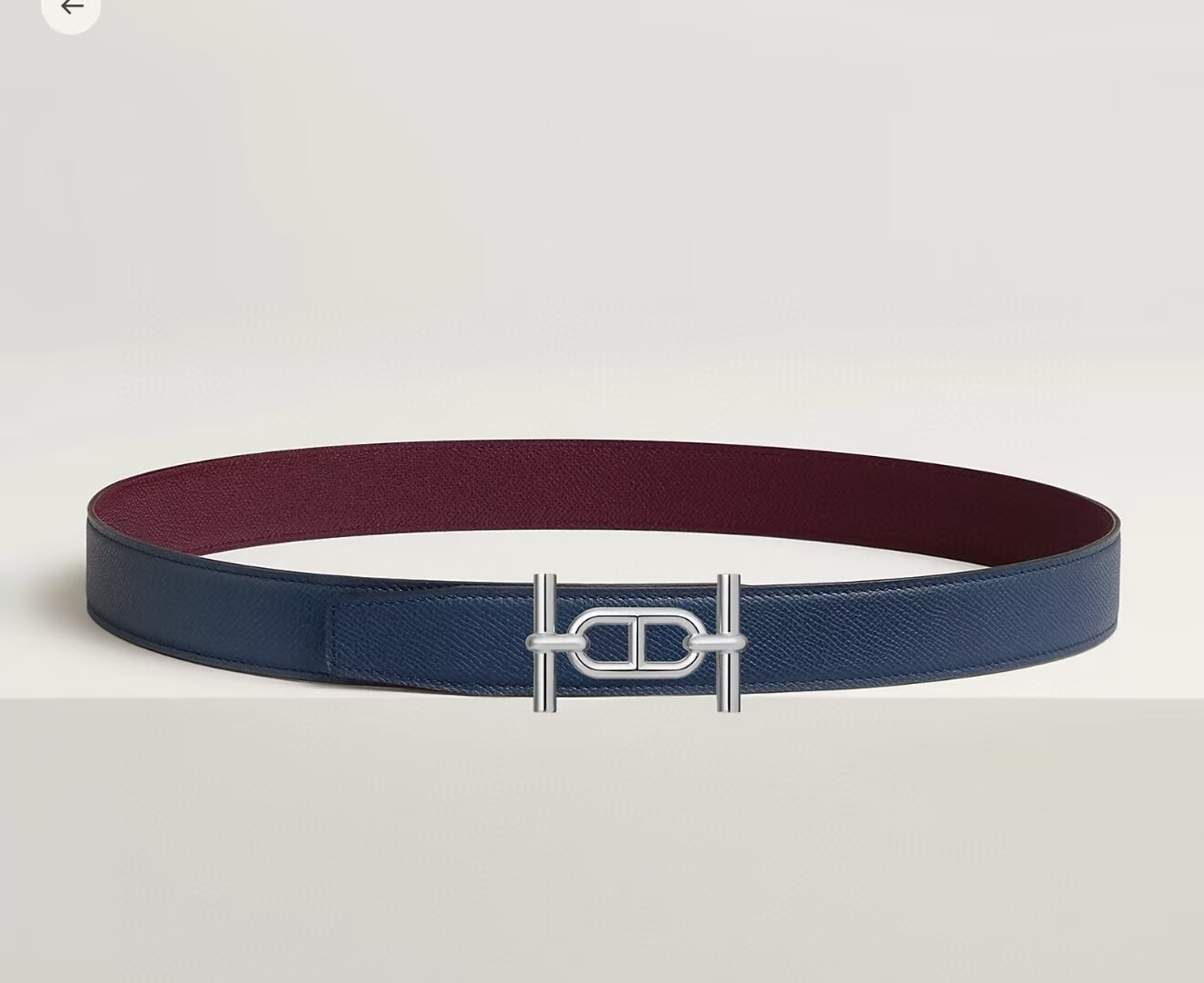 Hermes Ancre Reversible Leather Belt 32mm