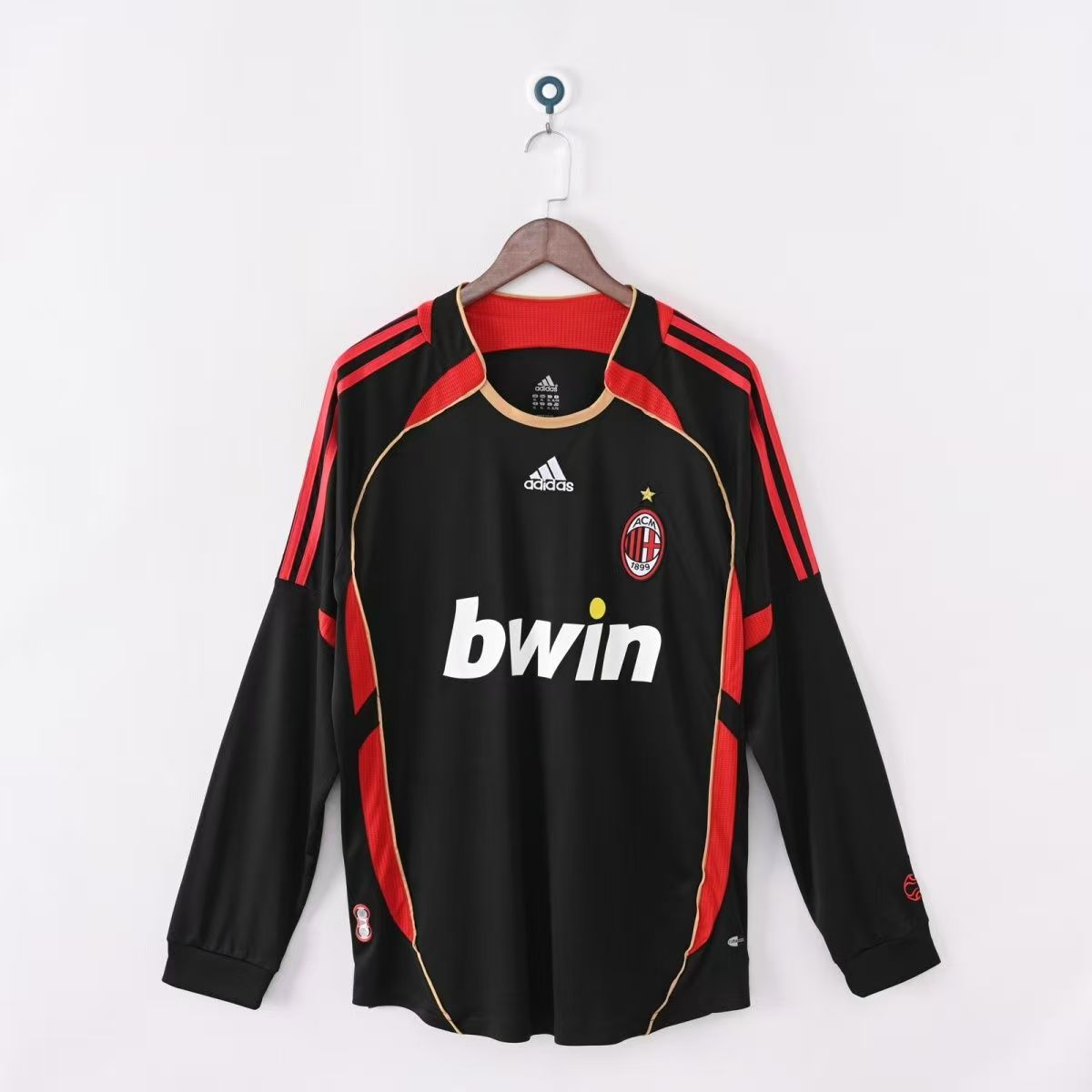 06 AC Milan away classic retro commemorative football jersey with sports embroidery custom jersey