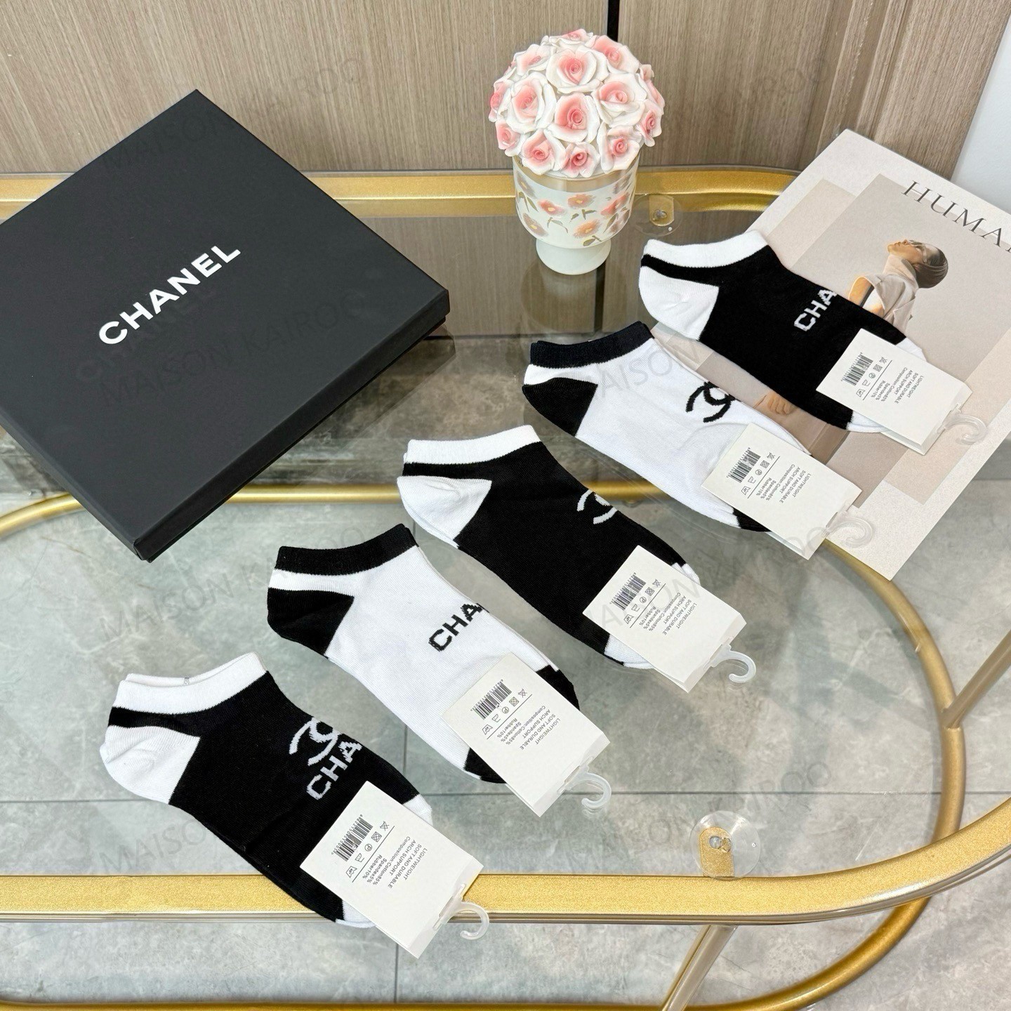 Chanel Socks 5-Pack - KAIROO