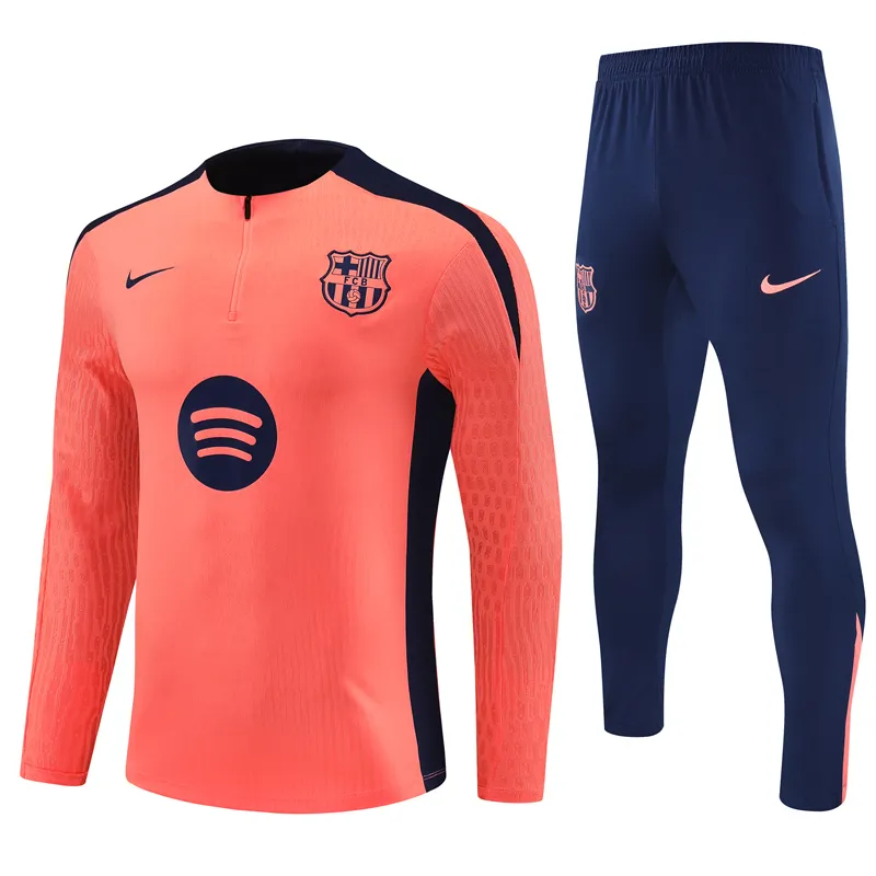 Adult/ Kids 2425 Barcelona half zipper Training suit 0C2A1203