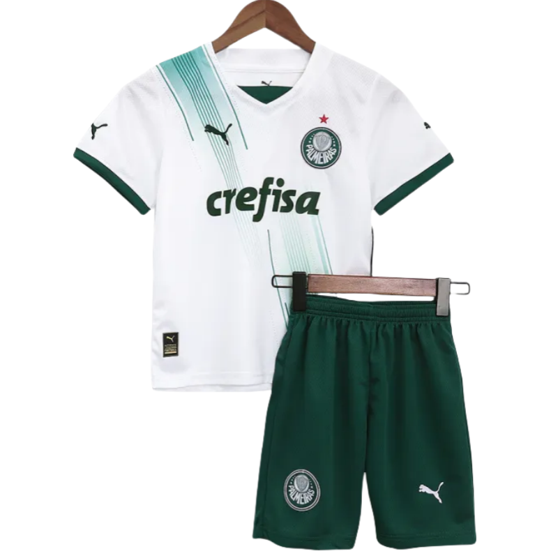Kids SE Palmeiras 2023/24 Away Jersey Kit Replica