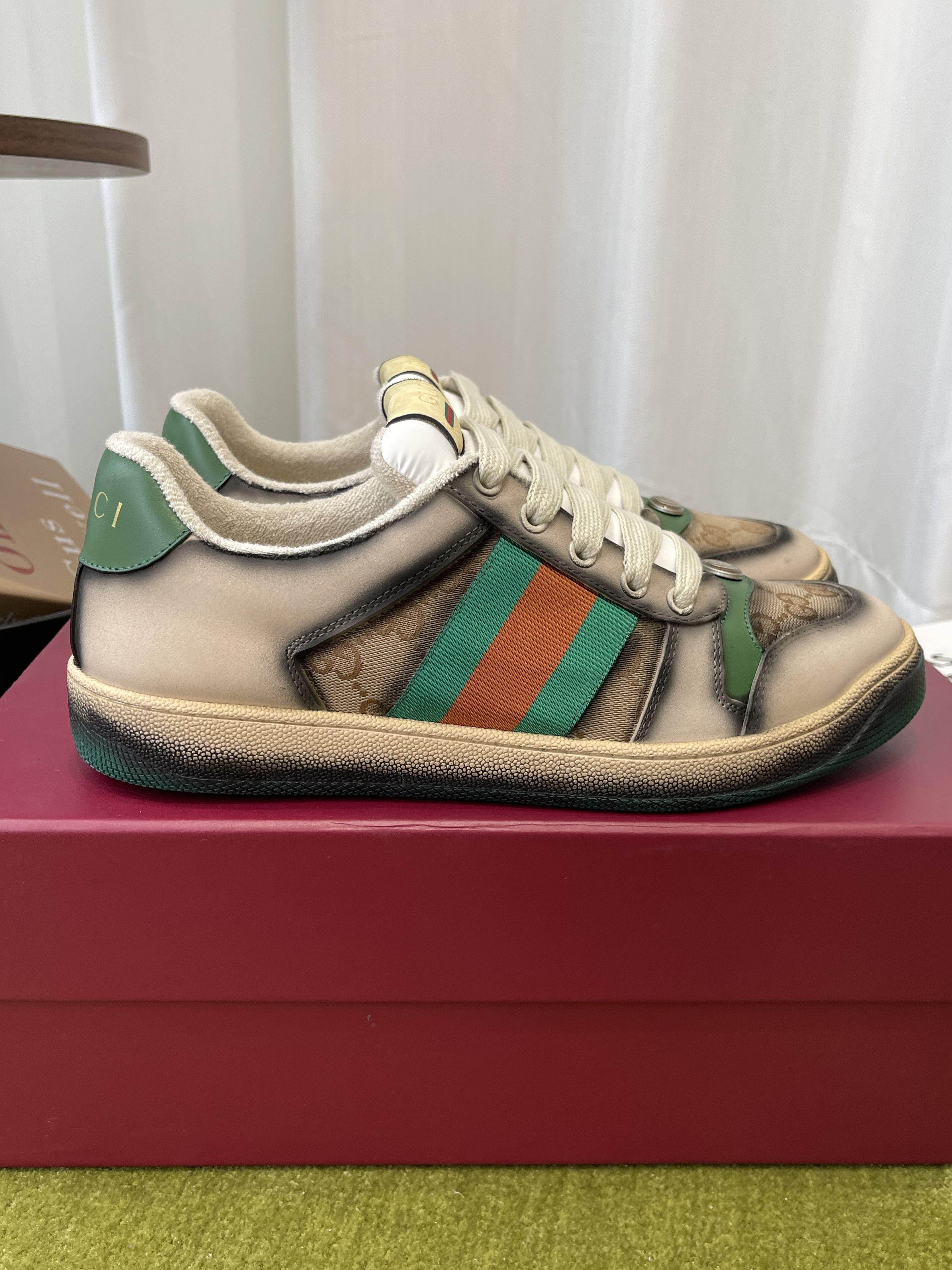 Unisex Gucci GG serigraphy Screener Sneaker