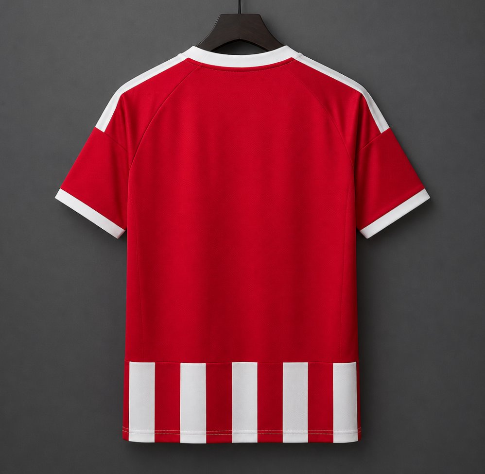 26/27 Olympiacos Red and White Stripe Home Jersey S-4XL - musan