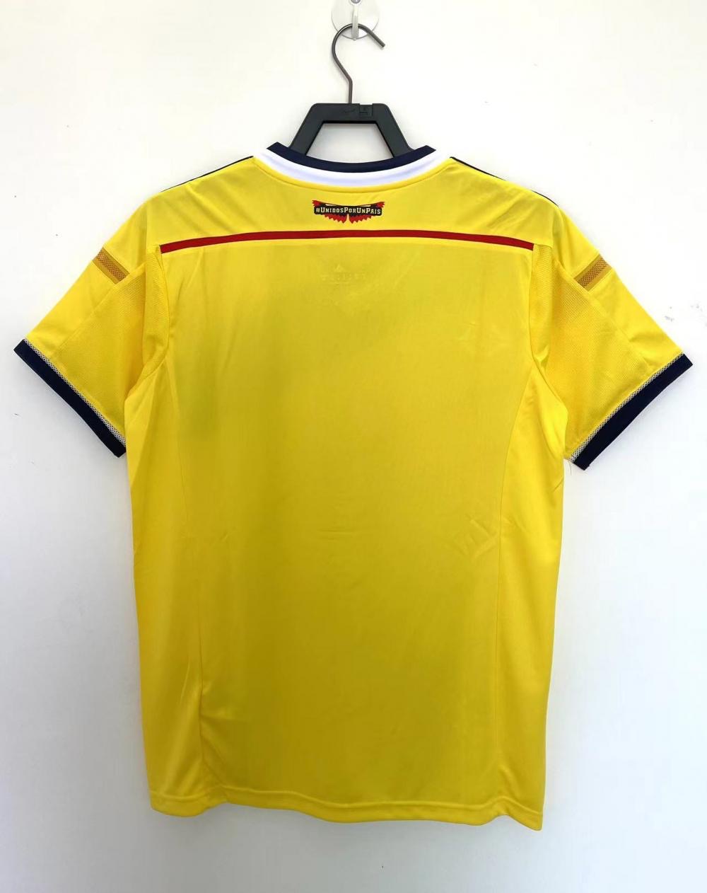 Retro Columbia 2014 Home Soccer Jersey S-2XL