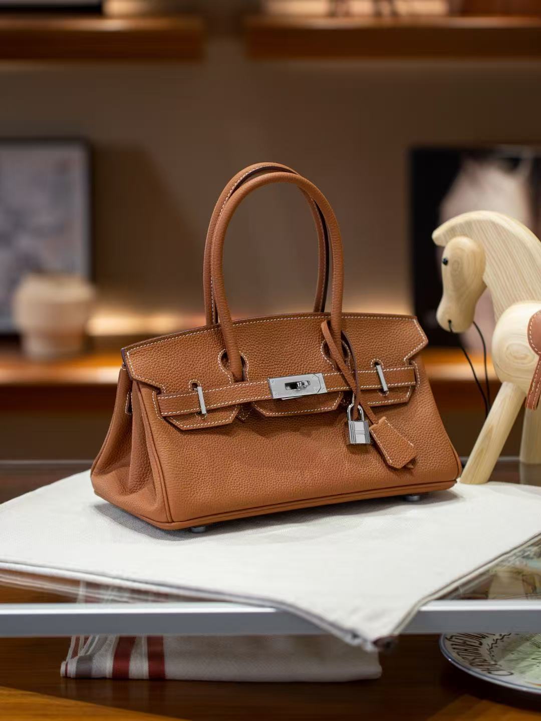 Hermes shoulder birkin handbag