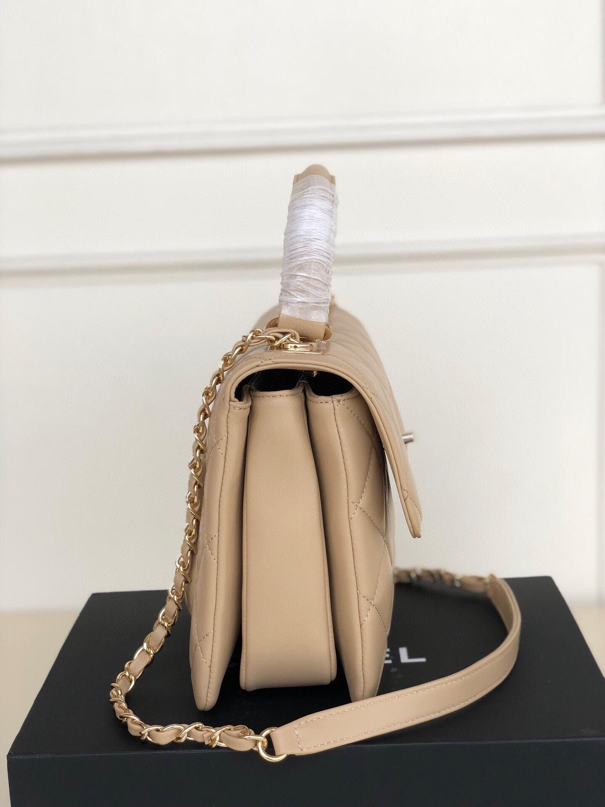 CHANEL Apricot-colored crossbody bag