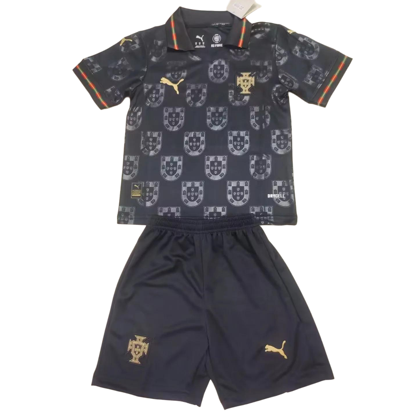 Kids 2026 World Cup Portugal Black Kit 16-28