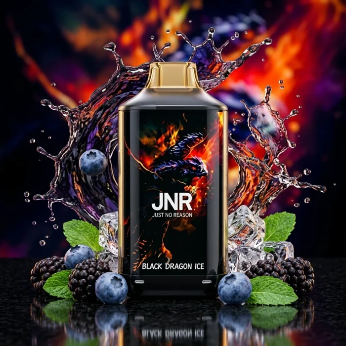JNR Falcon 16K Rechargeable Disposable Vape – Black Dragon Ice