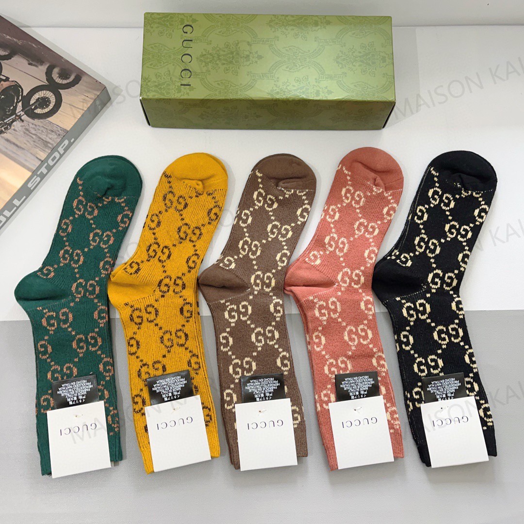 Gucci Socks 5-Pack - KAIROO