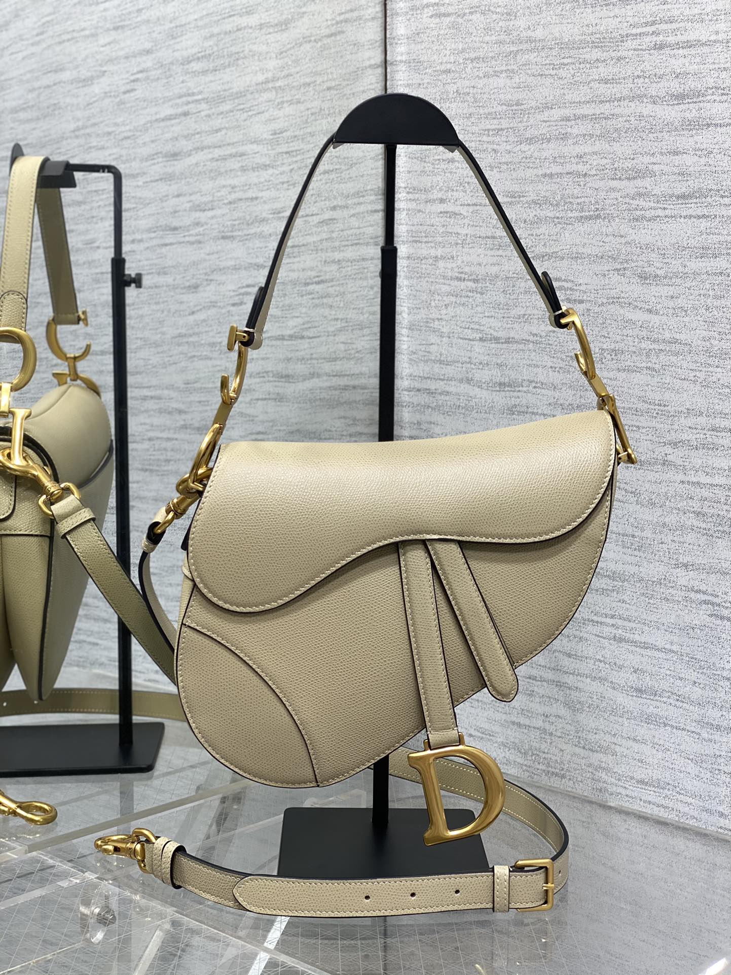 Dior Dark beige addle Bag With Strap