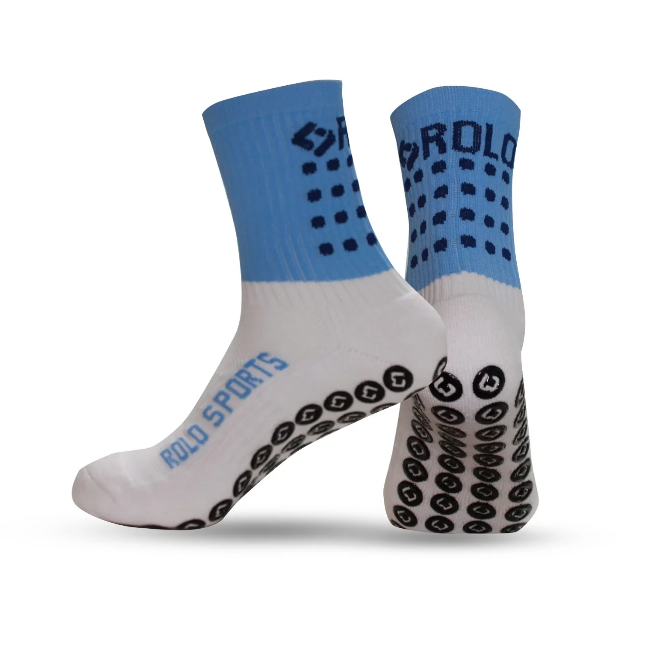 Gotojerseys Sky Blue Grip Soccer Socks