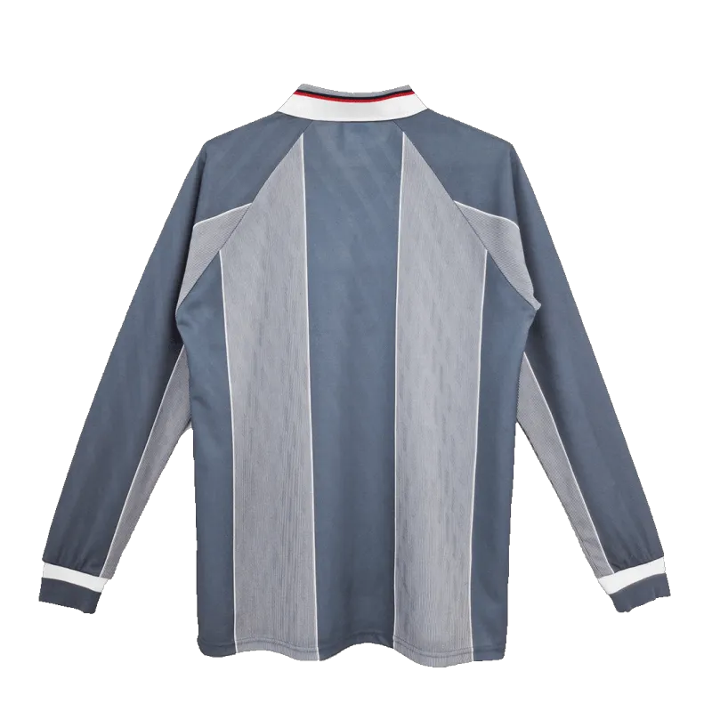 1996 England Retro Away Long Sleeve Jersey Replica Euro Cup