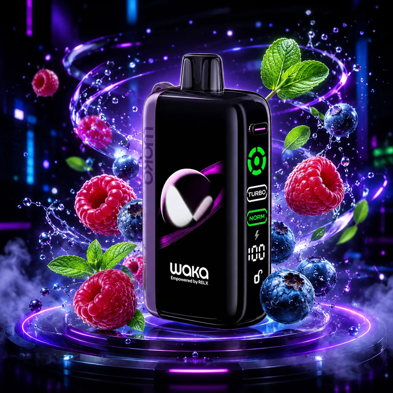 WAKA Jupiter 50K Disposable Vape – Blueberry Raspberry - Vaba Vape-Shop