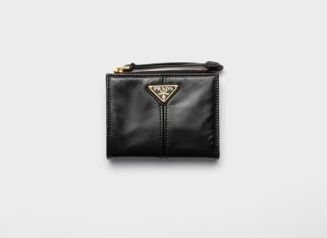 Prada Calfskin Small Wallet-Black