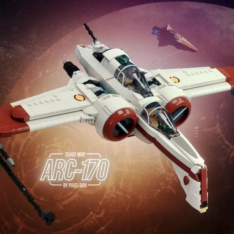 1145Pcs MOC 206151 ARC 170 Starfighter