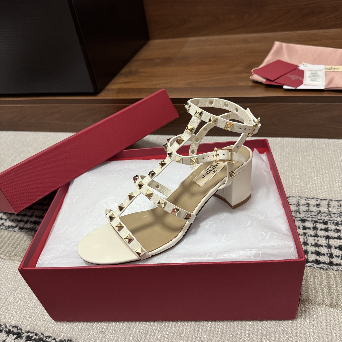 Valentino Rockstud Heeled Sandal