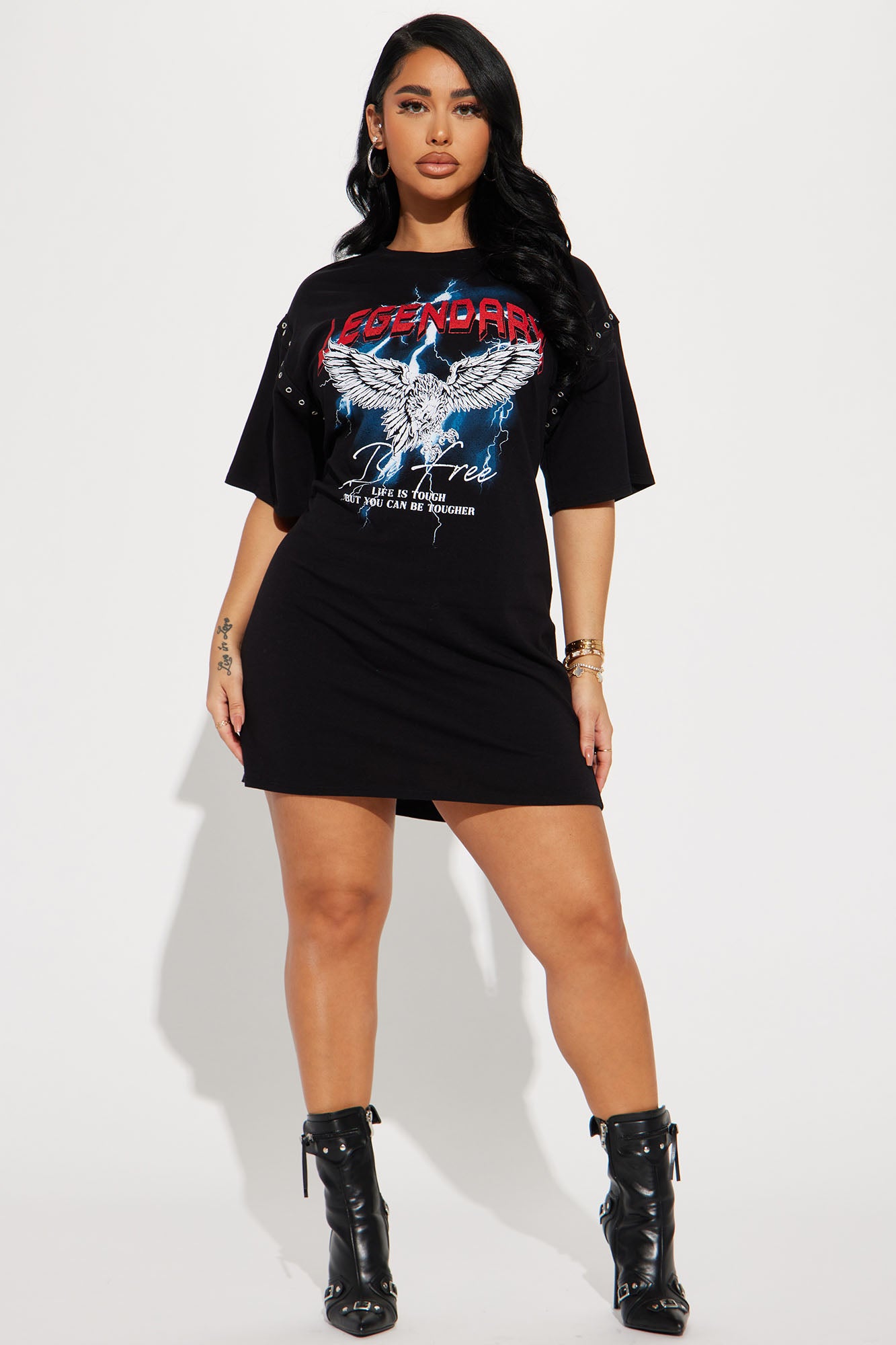 Legendary T-Shirt Dress - Black