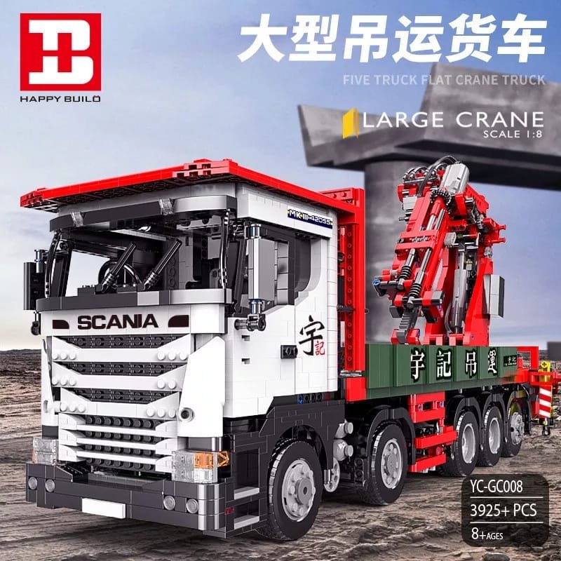 HAPPY BUILD GC008 - Scania Crane Lorry