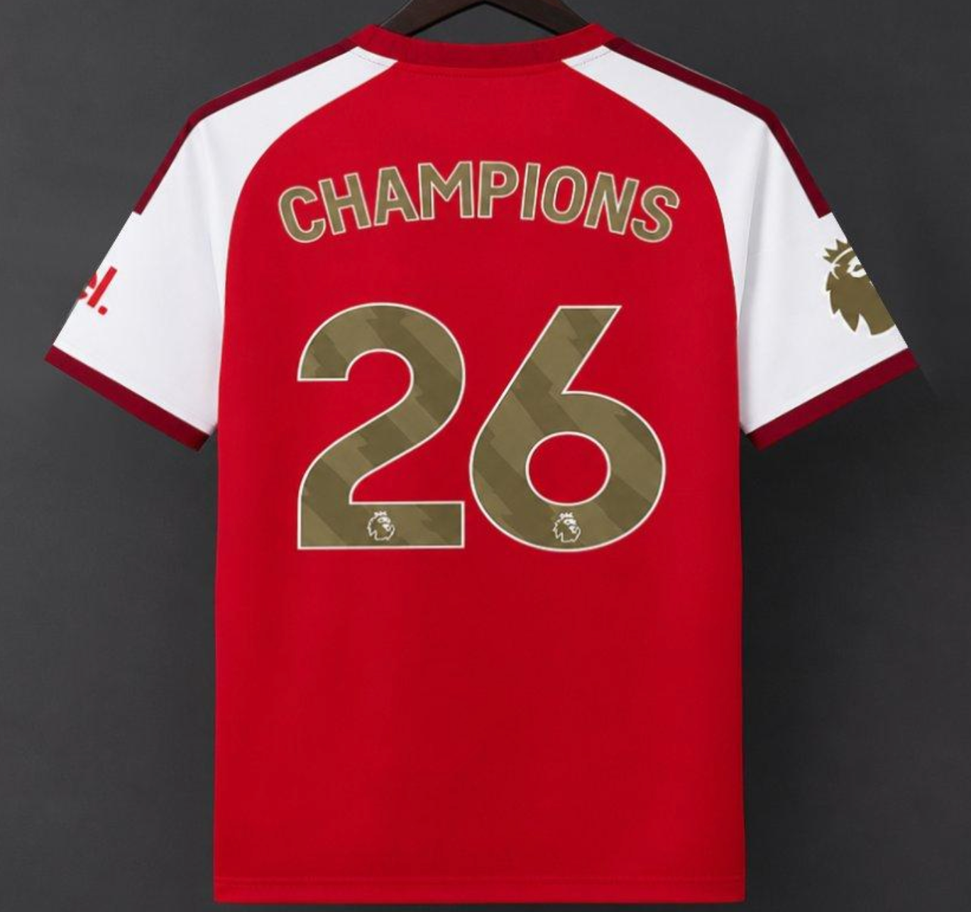 26/27 Arsenal Home Jersey With Champions Printing S-4XL