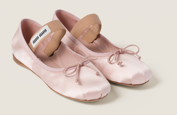 Miu Miu Satin Ballet Flat