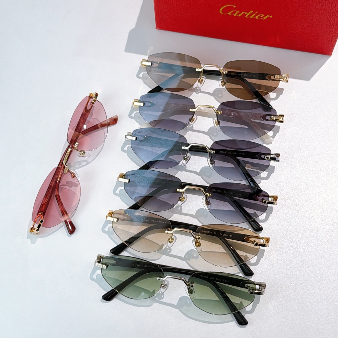 Cartier  Rimless Sunglasses Top quality - KAIROO