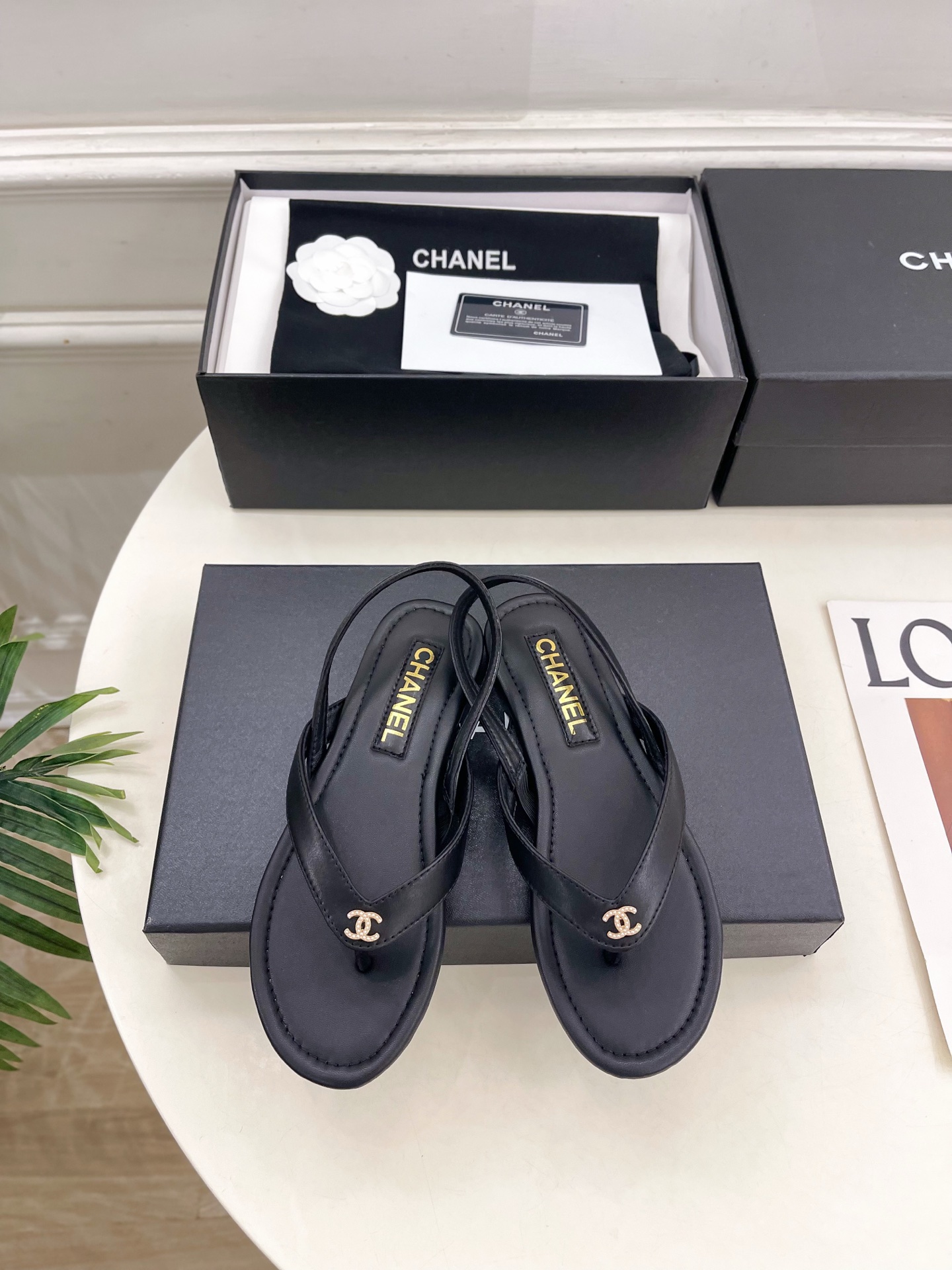 Chanel New Leather Flip-Flop