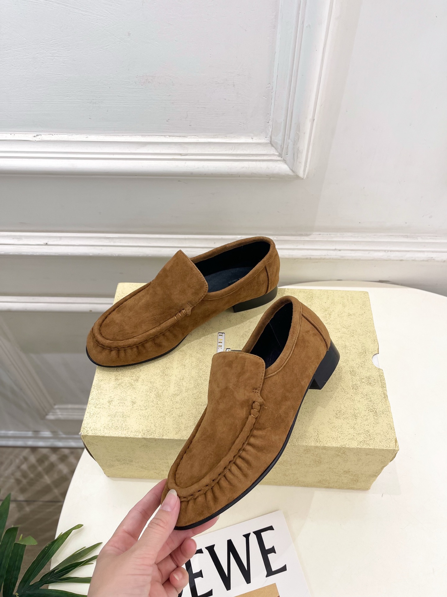 The Row Suede Loafer