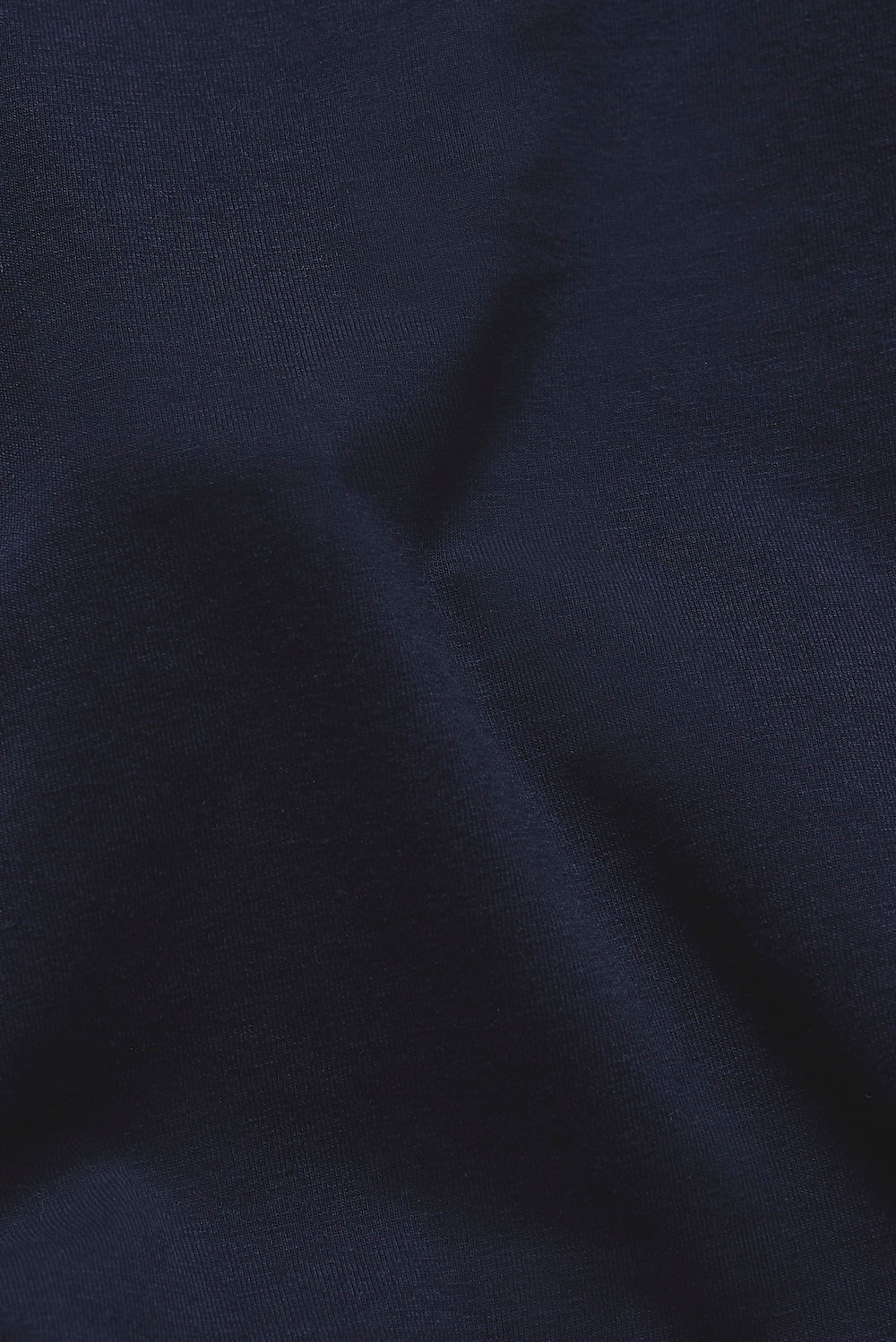 Essential Jersey Buttonless Polo Shirt in Navy